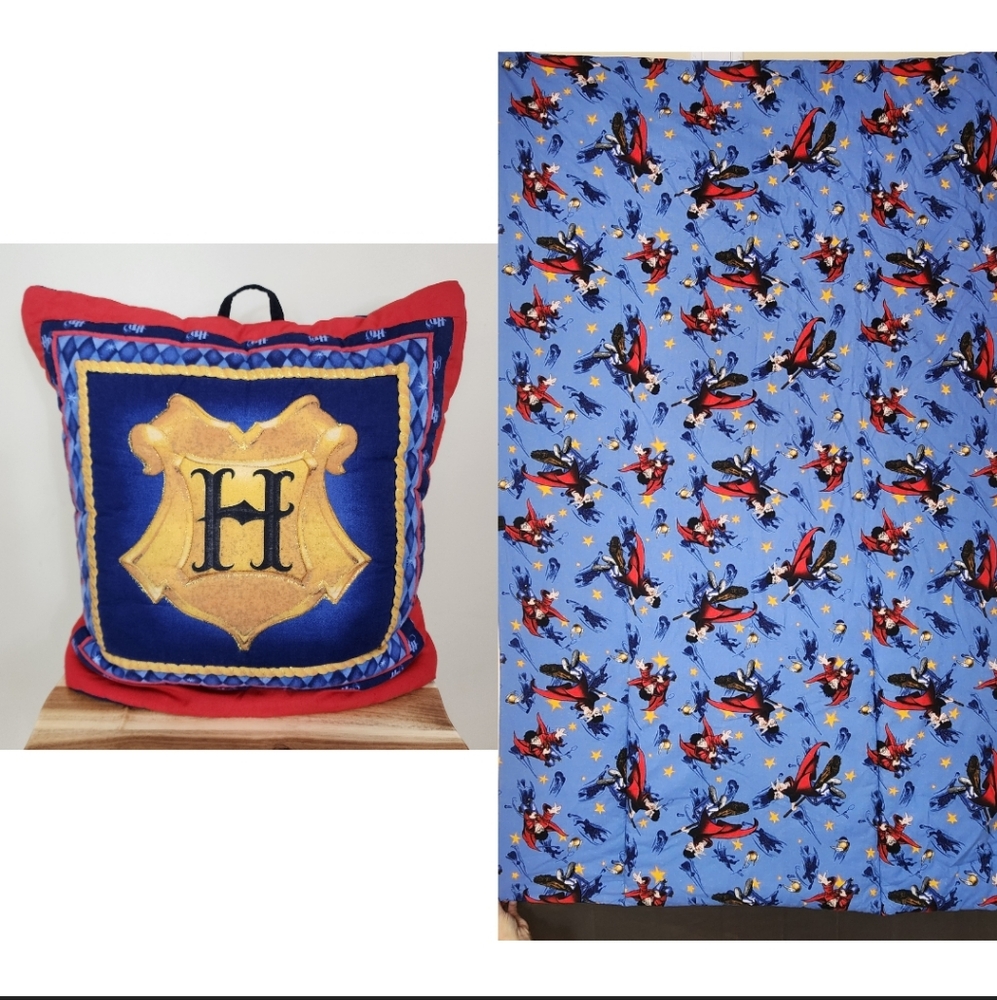 2 in 1 Harry Potter Pillow Blanket Comforter Hogwarts Throw Blanket